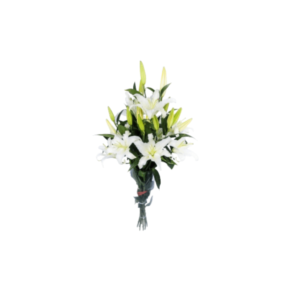 Bouquet de Lys Blancs – Pureté & Élégance Intemporelle